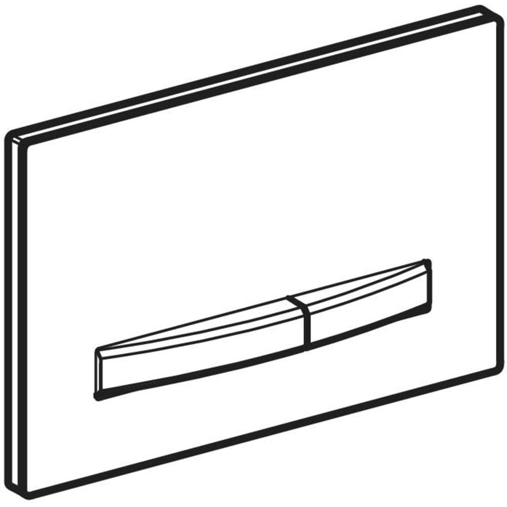 Geberit Sigma50 płytka uruchamiająca/przycisk do spłukiwania 2 ilości, kolor metalu chromowany: chromowany, szkło dymne lustrzane - 115.788.SD.2