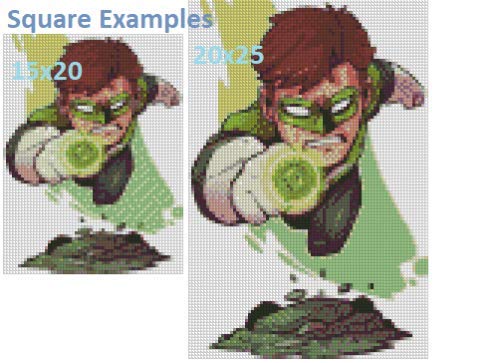 5D Diamond Painting Disney s Marval Heros Cute Character Cartoon Chibi Anime UK 3040 Green Lantern Full Square Drill