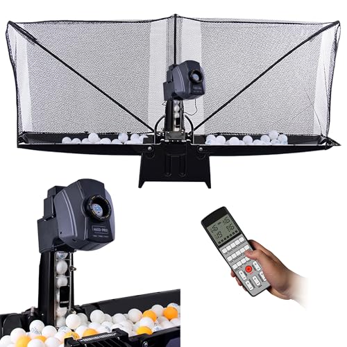Robot da ping-pong, macchina per palline di robot da ping pong con rete, per l'allenamento individuale e senza raccolta manuale delle palline