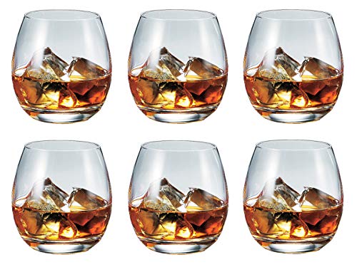 Set de 6 vasos rock glass claro 340 ml