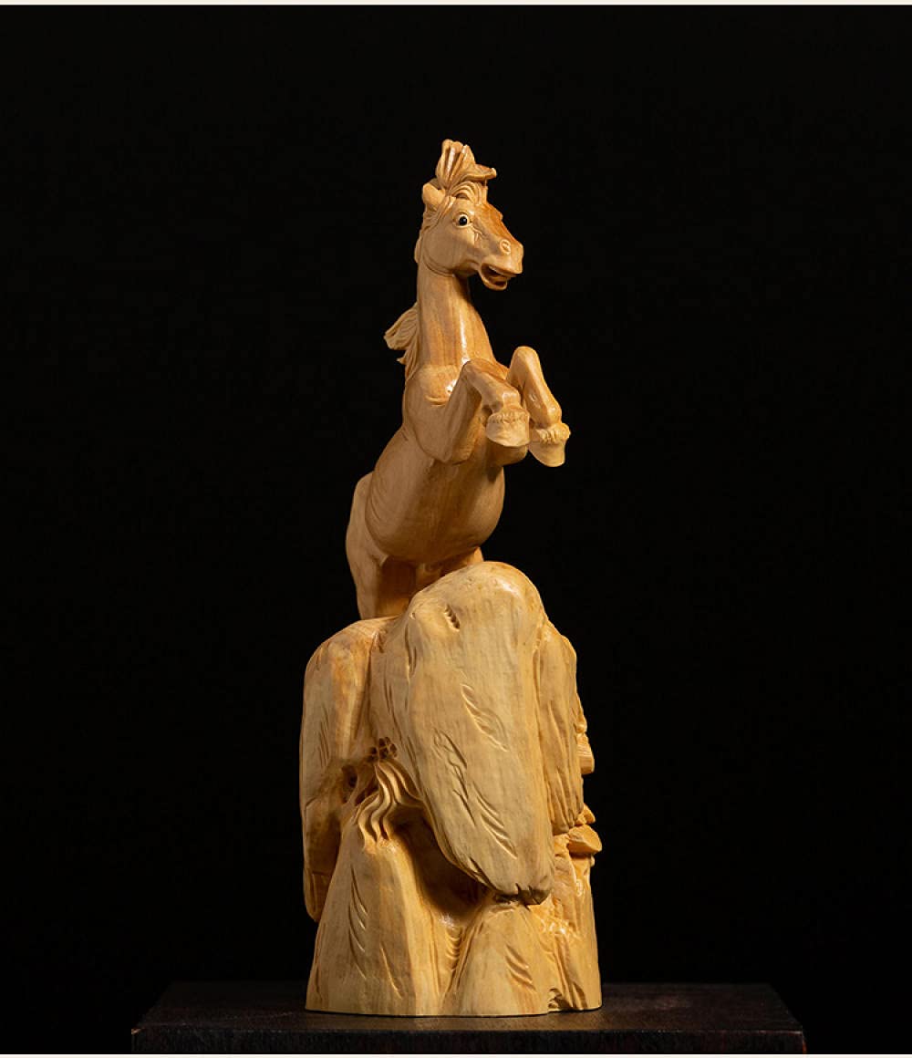 Amazon.co.jp: 彫刻鑑賞 山の彫刻の 木彫りの装飾品の頂上に立っている