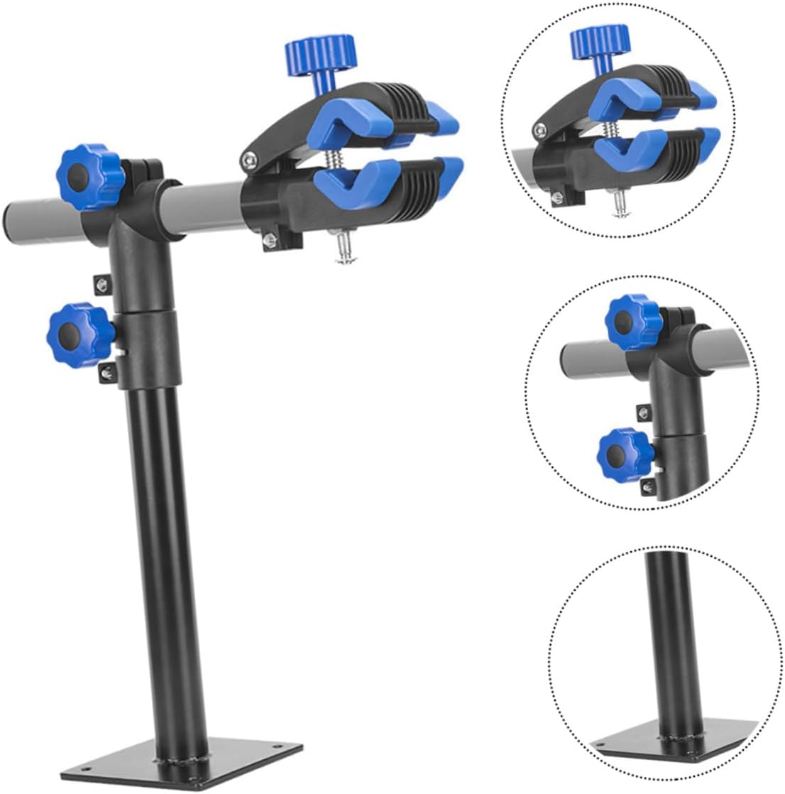 BESPORTBLE Telescopic Adjustable Bike Repair Stand Durable Wall Mount Storage Rack for Easy Maintenance Lightweight and Design Quick Release Buckle for Convenient Use