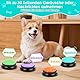 Gaethra Buzzer Mit Aufnahmefunktion (30 Sek.), 6 Stück Set Hunde Buttons Zum Sprechen, Hunde Intelligenzspielzeug & Interaktives Trainingsspielzeug, Buzzer Hund für Kommunikation und Lernen