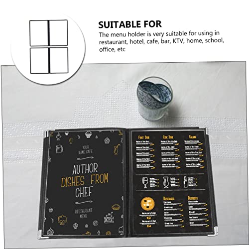 CIYODO 2 Pçs Capa De Menu Capa De Plástico Capa Protetora De Livro Capas De Livro De Plástico Mangas