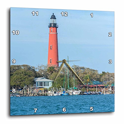 3dRose USA, Florida, Ponce Inlet, Ponce De Leon Inlet Lighthouse. - Wall Clock, 13 by 13-Inch (DPP_208544_2)