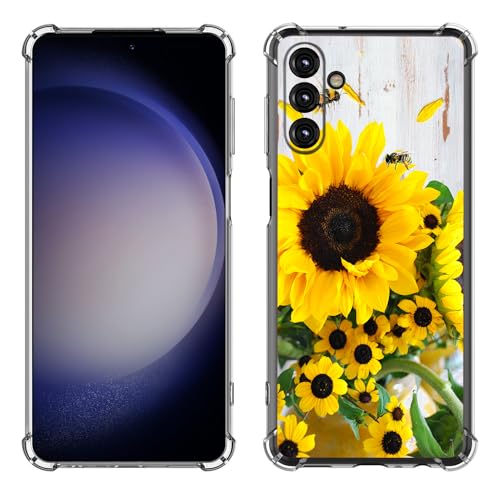 Coque Galaxy A55 5G Bcov intégrale en TPU antichoc à motif tournesol