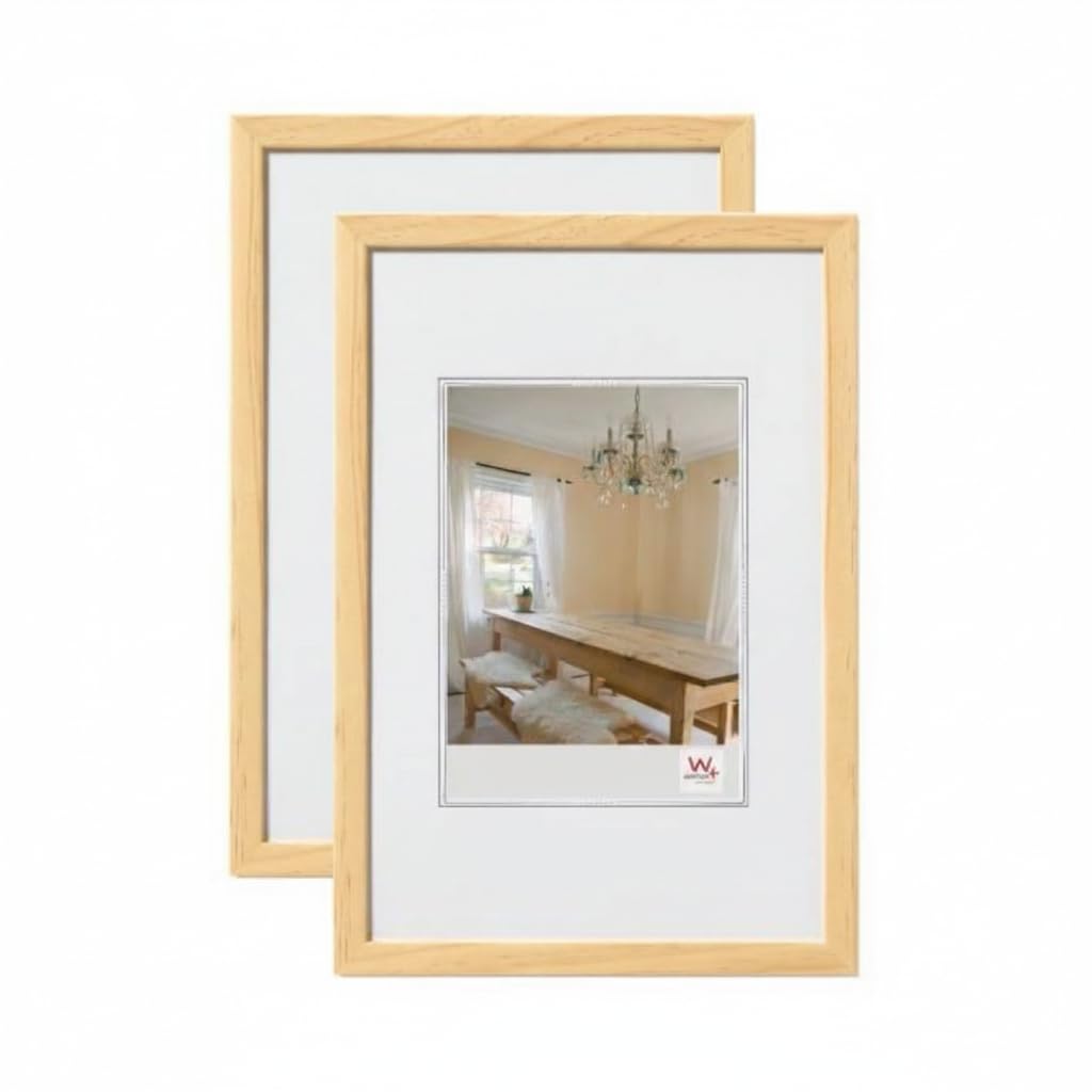 walther design Bilderrahmen Kiefer, 15x20 cm 2er Pack Peppers Holzrahmen BP520KD