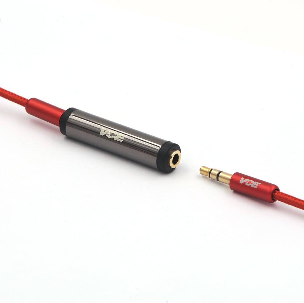 VCE 3-Pack Gold Plated 3.5mm Female to 3.5mm Female Stereo Jack Audio Adapter