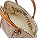 Dooney & Bourke Satchel Bags for Women, Pebble Grain Leather Domed Satchel Handbag with Optional Crossbody Bag Strap - Brown