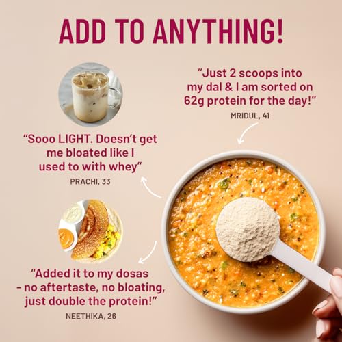 Image of Mille Yeast Protein | 31g Protein | Unflavoured | Made with Fermented Yeast Protein Powder | No Bloat, Vegan, Heat-Stable | Has All 9 Essential Amino Acids | Mixes into Any Dish | 500g