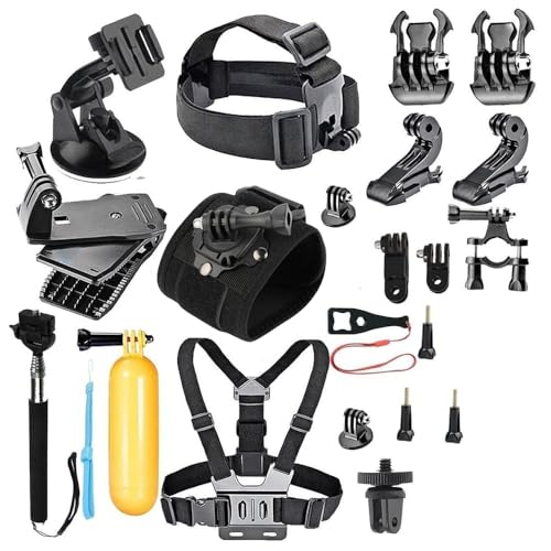 Image of Action Pro Accessories Kit Compatible with GoPro-13 /12 /11 /10 /9 /8 /7 /6 /5 /4 /3+ Session Accessory Bundle Set for Action Camera SJ4000 /SJ5000 /SJ6 Xiaomi Yi