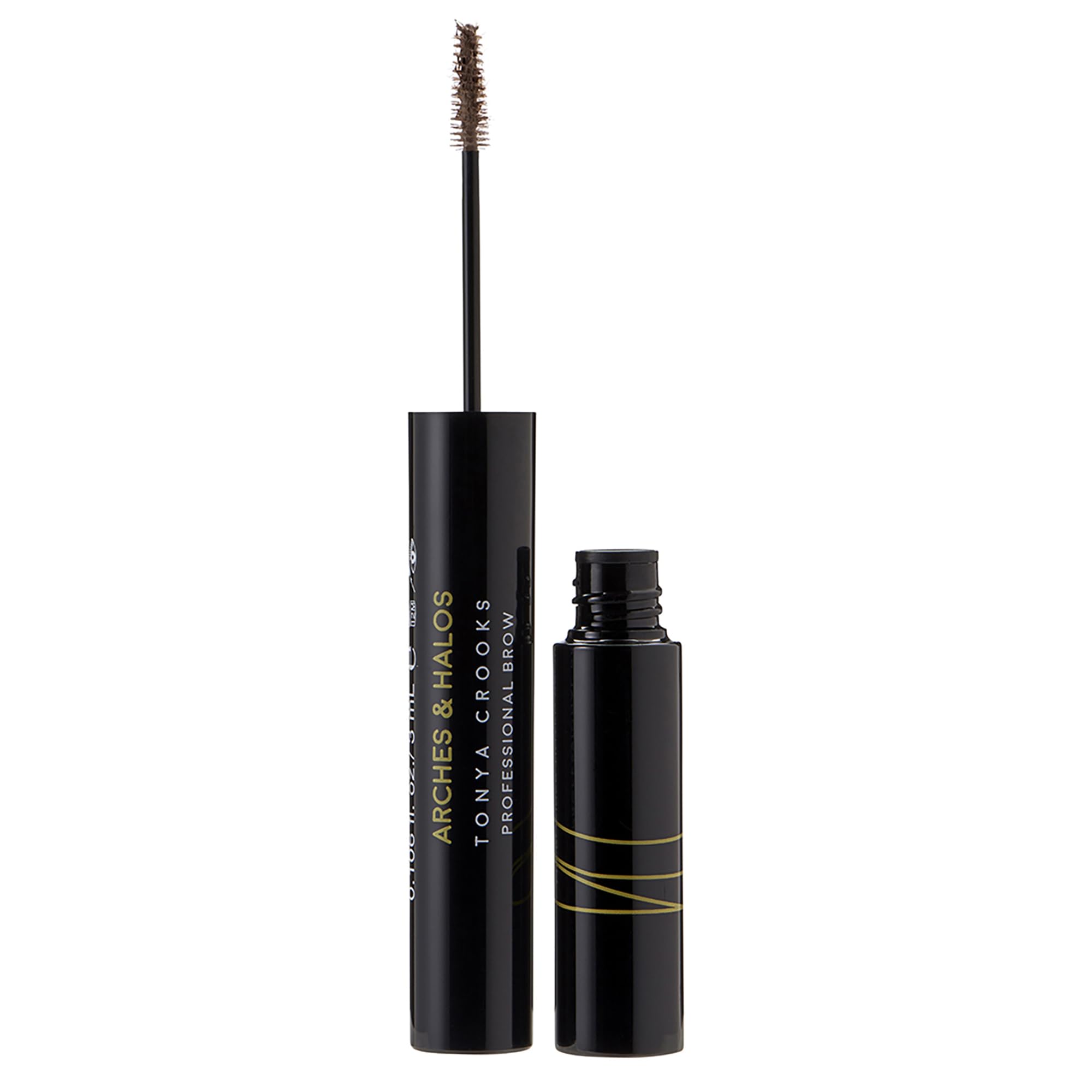 Arches & Halos Microfiber Tinted Brow Mousse - Da forma y define - Para unas cejas completas, fluffy" y naturales - Maquillaje vegano sin testar en animales - Neutral Brown, 3ml