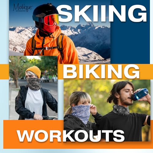 Set of 3 Neck Gaiter Seamless Face Mask Tube3