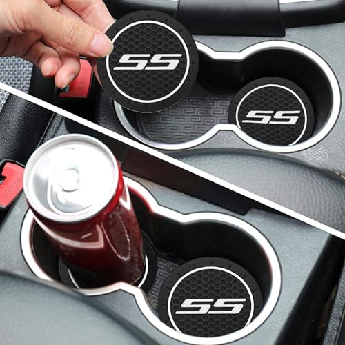 Tapetes de silicona para portavasos automotriz 2 piezas miniatura 3