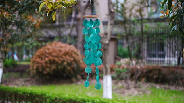 Amazon.com : Capiz Shell Wind Chime for Outside 28” Sea Glass Wind