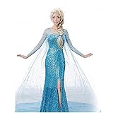 [CRSHIP] アナ と 雪の女王 エルサ ドレス コスプレ コスチューム 大人 ハロウィン クリスマス パーティー ロールプレイング衣装 アニメ キャラクター パフォーマンス衣装 宴会 (S) [並行輸入品]
