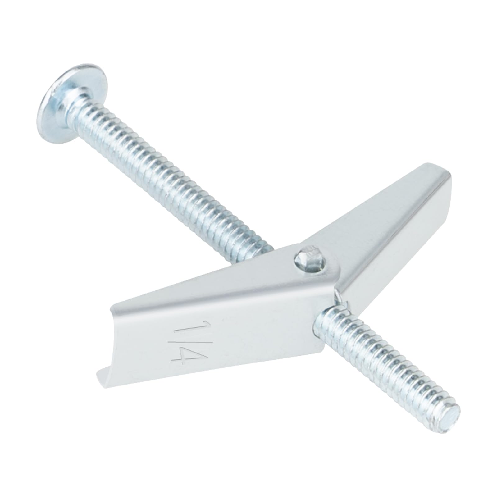 15 Pcs 1/4 Inch Heavy Duty Drywall Anchors and Screws,Toggle Bolts and Wing Nuts Set, Hollow Drywall Anchors Bolts Screws Assortment Kit for Hanging