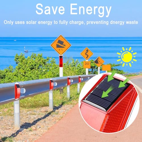 Feu stroboscopique solaire étanche pour sécuriser une zone de danger