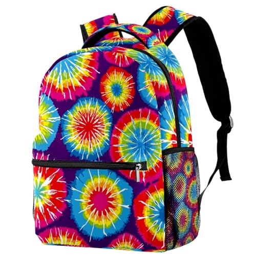 Sac à dos d'école arc-en-ciel 29x20x40cm pour adolescents et voyage décontracté