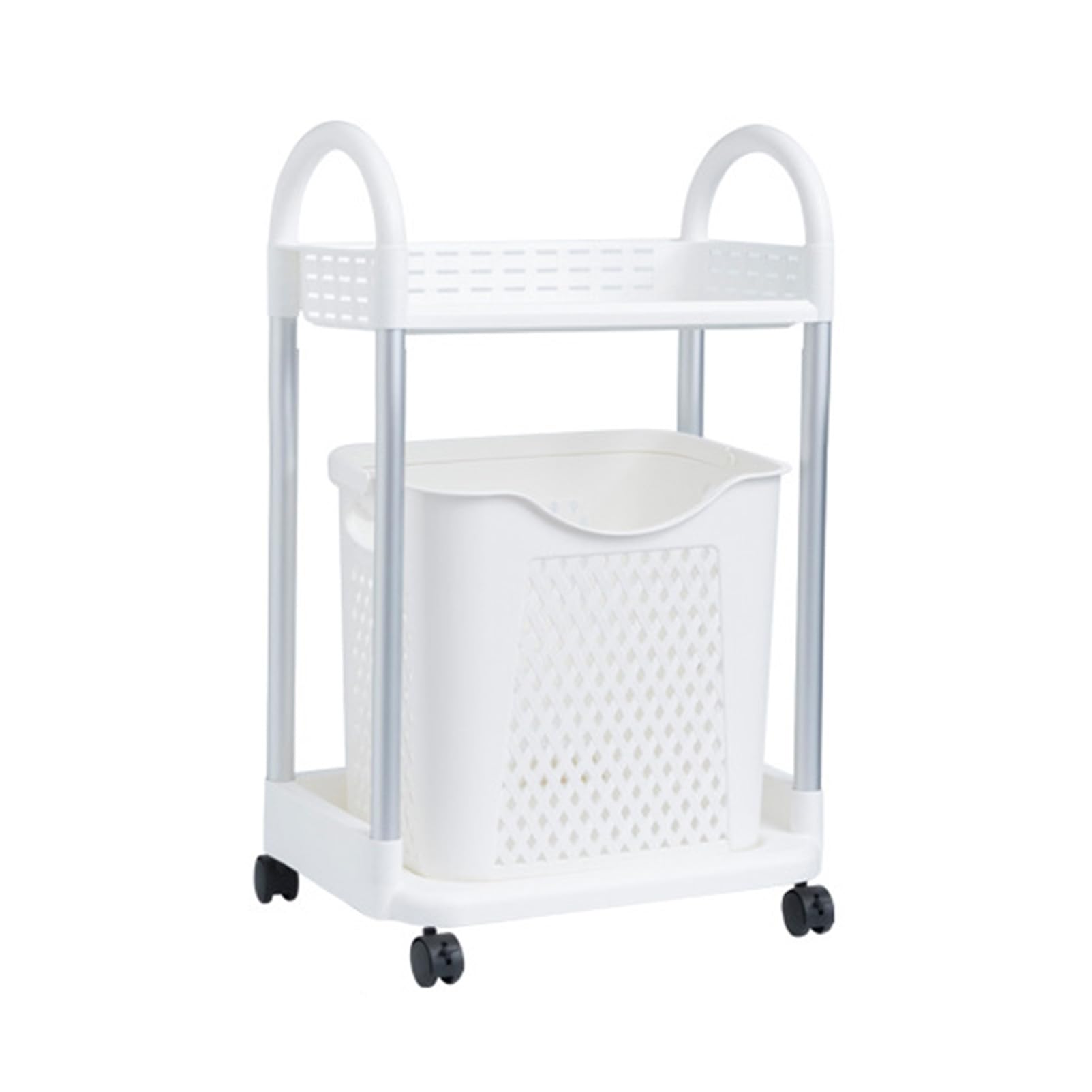 Plastic Dirty Clothes Hamper, Laundry Basket, Bathroom Clothes and Toys Storage Basket, Removable Pulley Dirty Clothes Bin