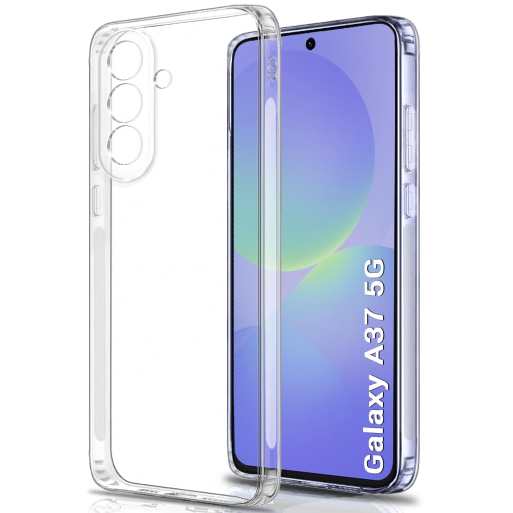 TheGiftKart Back Cover for Samsung Galaxy A37 5G Case | Best Camera Protection | Inbuilt Dust Plugs & Anti-Slip Grip | Ultra Clear Soft Slim Galaxy A37 Back Cover Case (Silicone, Transparent)-image-32