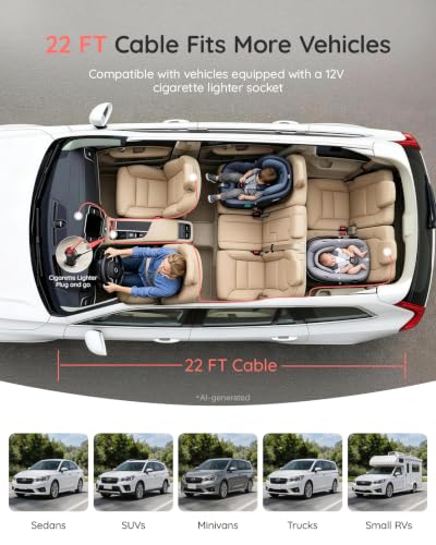 Image of LUCKVIEW BM5PRO Dual Baby Car Camera with 7.2 inch Split Screen Monitor