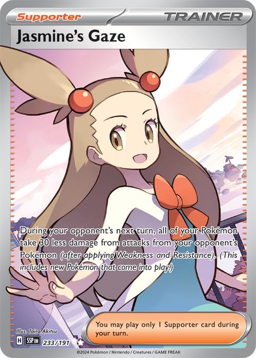 Pokemon - Jasmine’s Gaze 223/191 - Surging Sparks – Full Art Ultra Rare – Foil Card