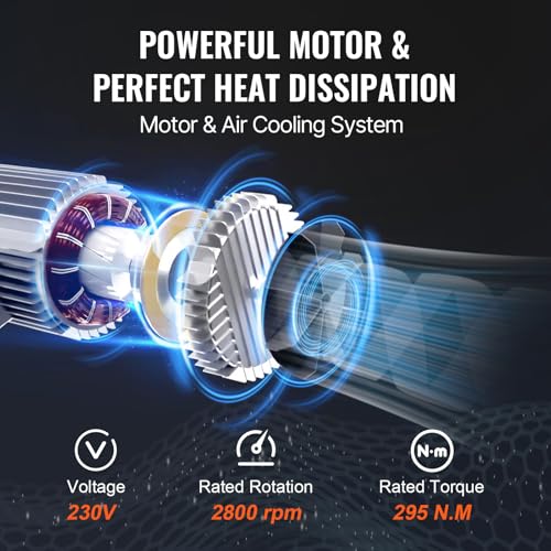 VEVOR Elektrische Seilwinde, 1200 kg Motorwinde mit 4,2 m kabelgebundener Fernbedienung, 12 m Hubhöhe mit Einzelkabel, Einzel-/Doppelschlingen, Not-Aus, Hebezeug für Garage, Lager, Fabrik
