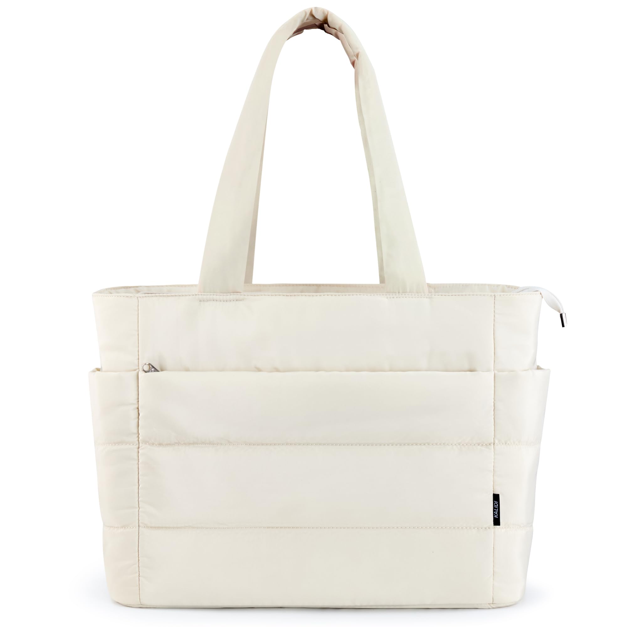 KALIDI Quilted Tote Bag, Medium Soft Padded Puffer For Laptop Pad Daily