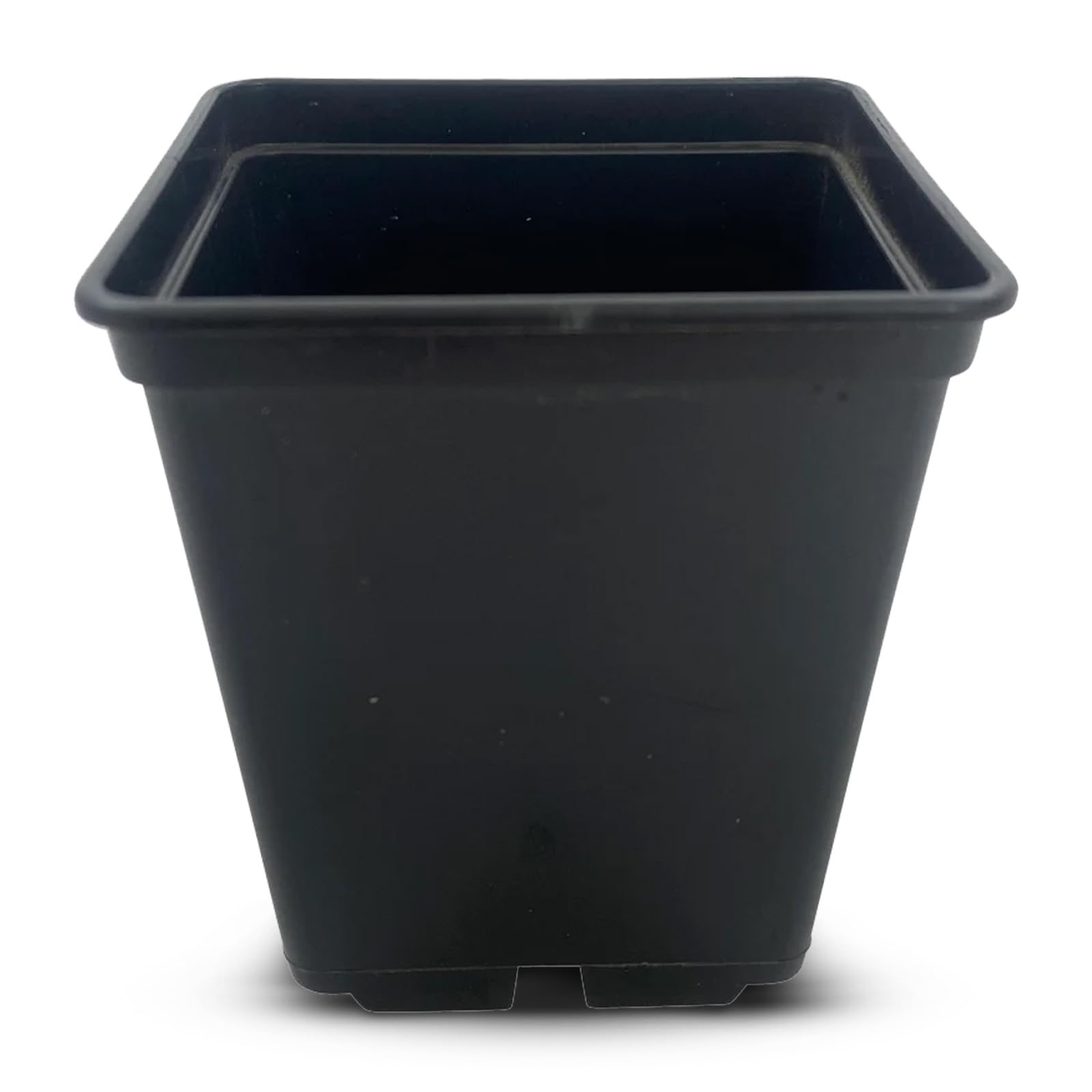 Oakland Gardens 7cm Square Plant Pots – Economical Pressure Formed Plastic Pots with 2-Tier Drainage Base – Ideal for Bedding Plants, Seedlings, Cuttings & Propagation TraysPack of 1000