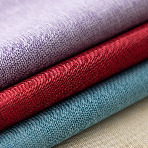 Fokusent Purple Throw Pillow Covers 18X18 Set Of 2 Farmhouse Couch Pillow Covers Linen Home Decorative Pillow Case For Sofa Bedroom Couch #TOP1