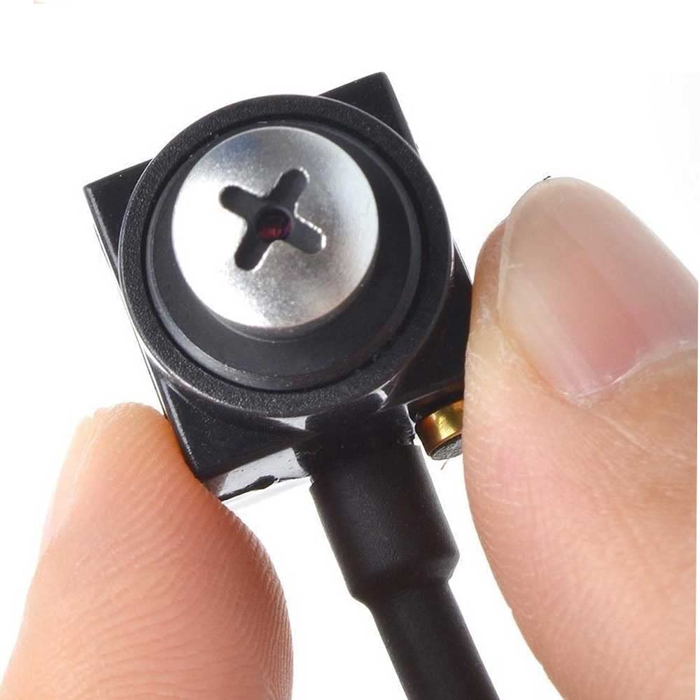 Mini Telecamera Cablata CCD Grandangolare 170° - Visione Notturna IR, Impermeabile IP68, Per Auto, Camper O Videosorveglianza, 500 TVL, Obiettivo 1,8 Mm