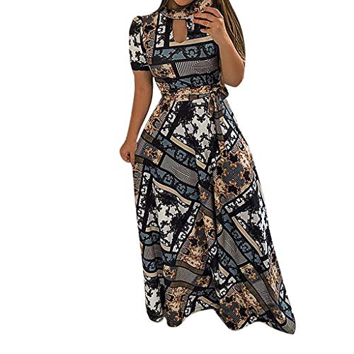 Robe tricotée femme manches longues et motifs floraux XL