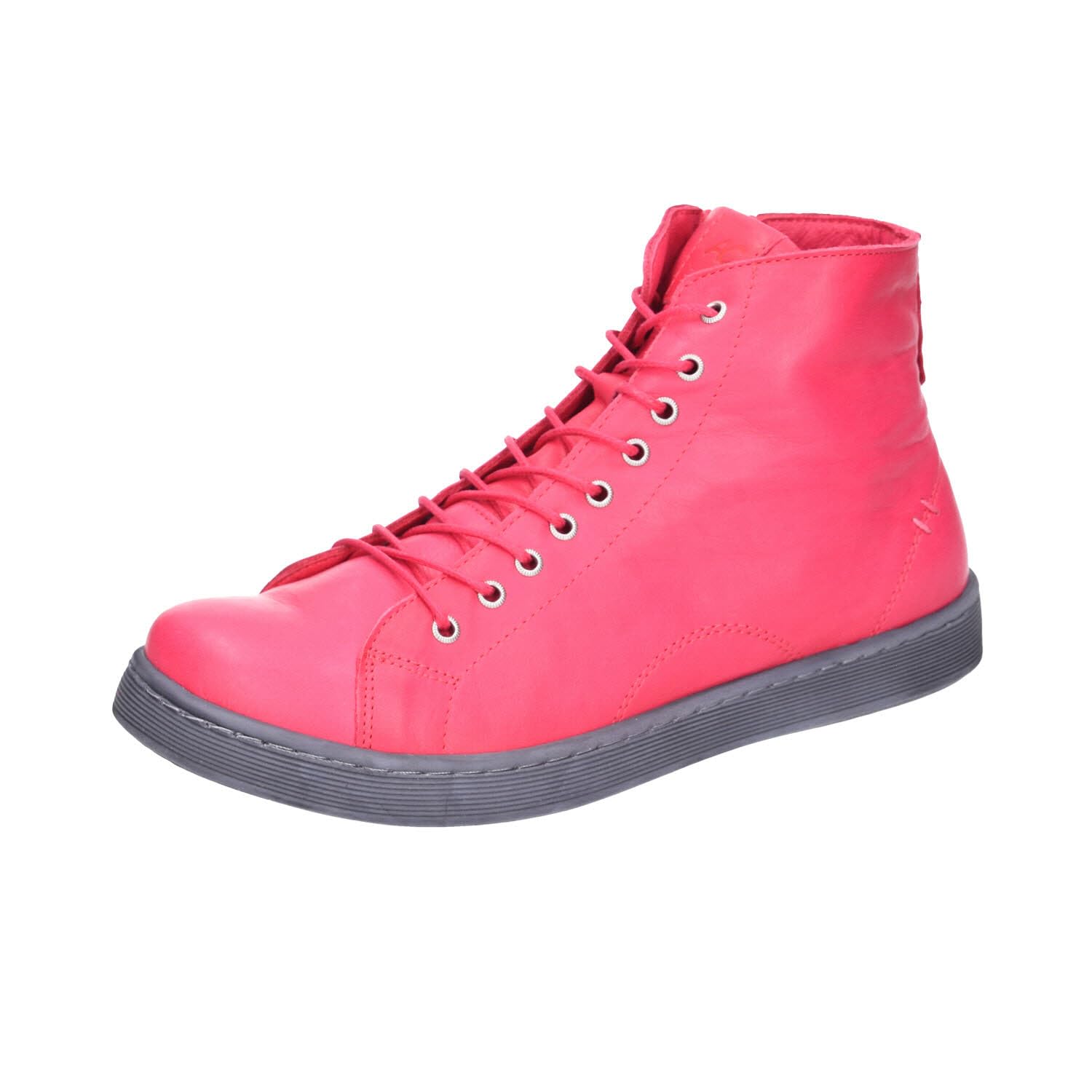 Andrea Conti Women High Top Sneakers, Magenta, 9 UK