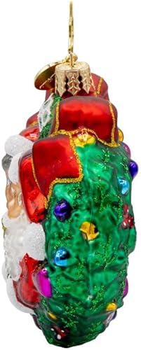 Miniatura 5 de Christopher Radko Adorno decorativo de cristal europeo hecho a mano para árbol de Navidad, gema Choo Choo Express