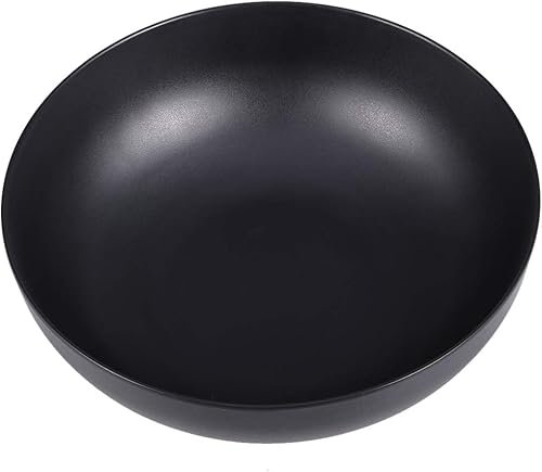 DOITOOL Cuencos negros grandes de imitación de porcelana Tazón grande para servir Tazones resistentes para mezclar, cuenco de Pho de estilo japonés