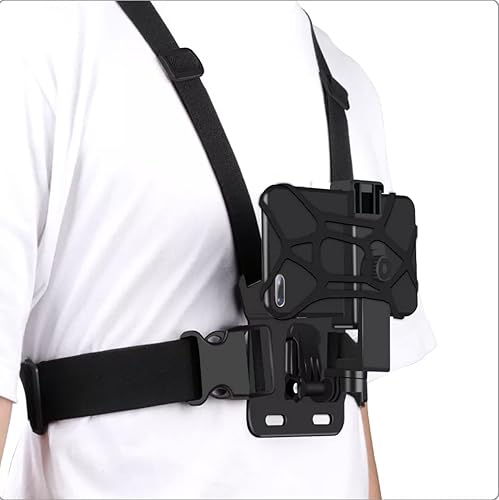 Miniatura 2 de DovzS. Soporte para correa de pecho para teléfono móvil. Con GoPro para VLOG/POV, con iPhone 13 12 11 Pro Max Plus, Samsung, GoPro Hero 9, 8, 7, 6,