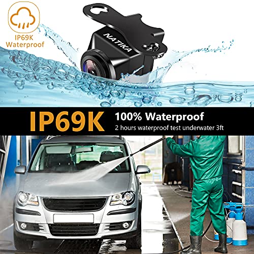 Natika Backup/Front View Camera: No Distorted Affect Starlight Night Vision Hd Waterproof 960H Cvbs/720P Ahd Hitch Backup/Reverse/Rear View Camera License Plate For Cars Pickup Trucks Suv Rv Van #TOP2