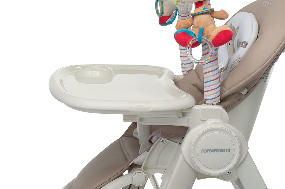 Foppapedretti Seggiolone Sdraietta Misterchef, bambini da 0 a 3 anni (fino a 15 Kg), Seduta/Poggiapiedi/Schienale Regolabili, Cesto Porta Oggetti, Stabile, con Imbottitura Lavabile, Circus