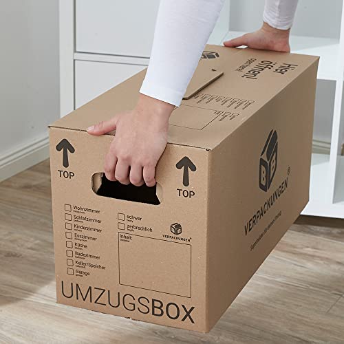 BB-Verpackungen 15 x Umzugskarton aus recycelter Pappe, sehr stabil mit doppeltem Boden (belastbar bis 40 kg) - Sets zwischen 10 und 180 Stück – Bild 4