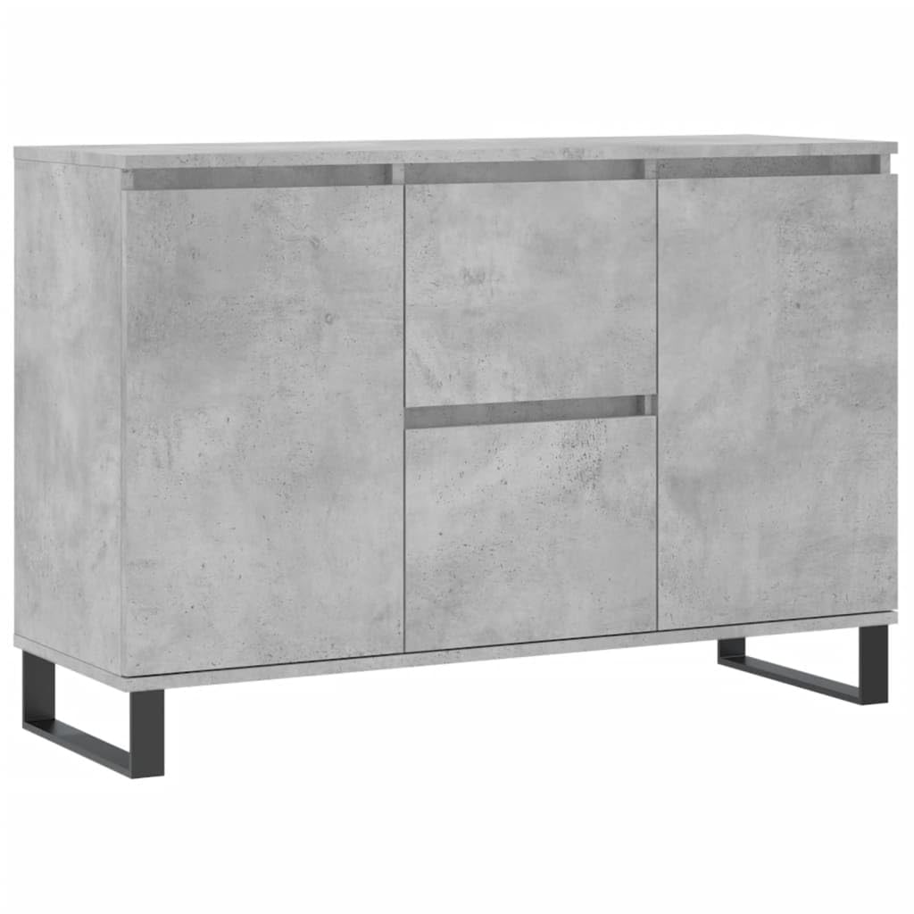 ShGaxin Kredens szary betonowy 104 x 35 x 70 cm, materiał drewnopochodny, komoda do sypialni, komody i kredensy, szafka do salonu, szafka komodowa, komoda do sypialni, komoda, komoda na korytarz