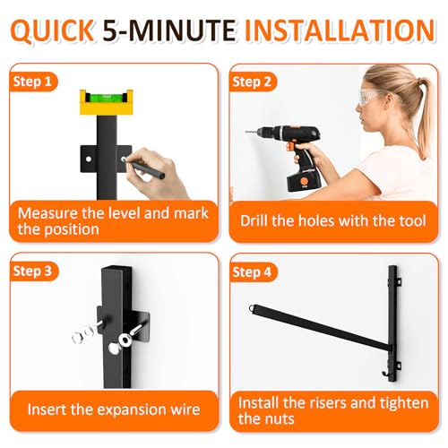 Asxevn Kayak Storage Rack for Garage Wall Mount Review