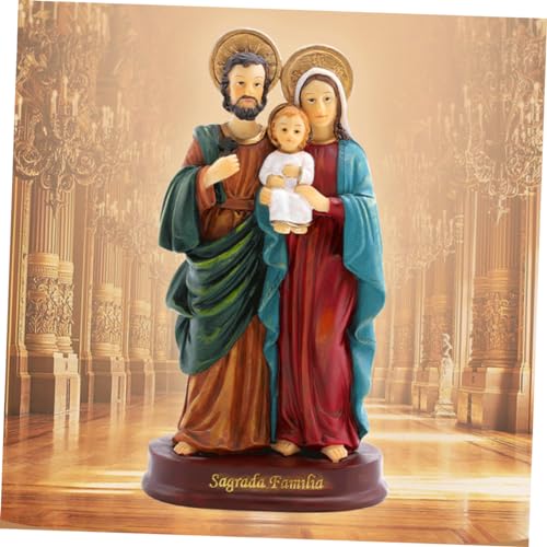 JEWEDECO Estatuetas De Nascimento De Jesus Conjunto De Nascimento De Jesus De Natal Estátua De Jesus