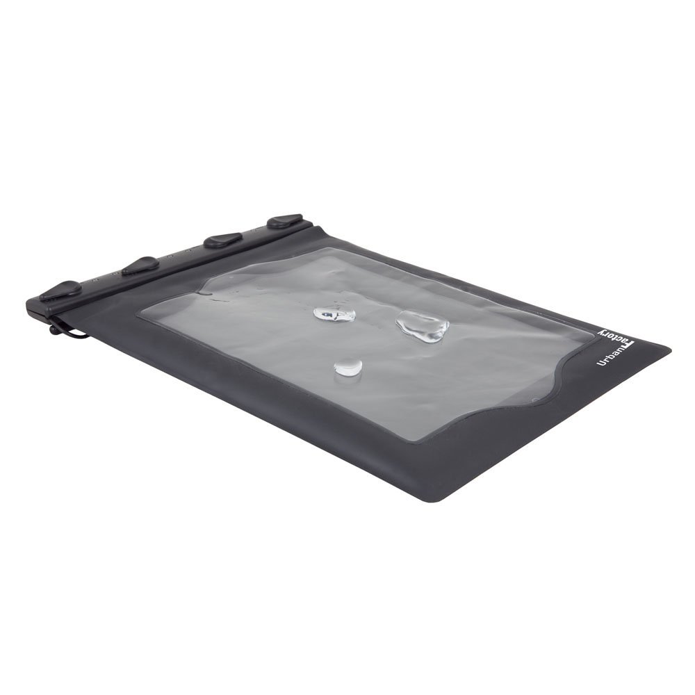 Urban Factory WOF01UF - Custodia Impermeabile con Tracolla e Auricolari per Tablet da 10,1", Colore: Nero