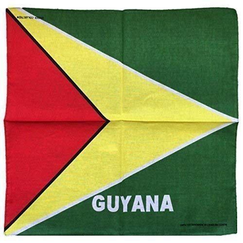Beautifeye Men's Guyana Flag World Flags Country Bandana Headscarf (Guyana Flag)