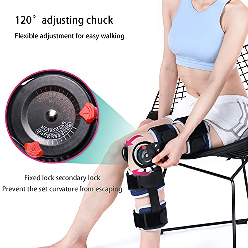 Image of ROM Stabilizing Knee Brace for Arthritis ACL and PCL Meniscus Tear Surgery Recovery from Arthritis Cartilage Repair Joint Pain ​Medial or Lateral Degeneration Leg Stabilizer,Left