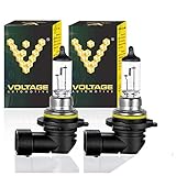Voltage Automotive 9006 HB4 Bulb (Pair) - Standard Replacement For Low Beam High Beam Driving Fog Light