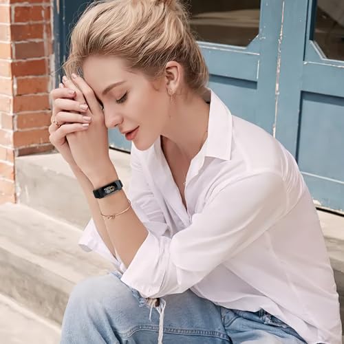 Dafean 2 Pack Bracelet Tressé Compatibles avec Fitbit C...