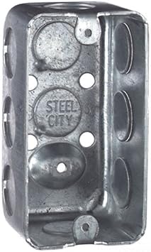 Thomas & Betts Steel City 58361-1/2 Steel Electrical Box 1-7/8" Depth