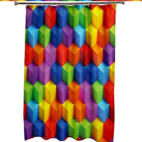 Rideau de douche polyester KnSam multicolore pour salle de bain moderne